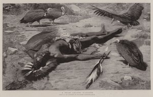 A Dead Angoni Warrior by Harry Hamilton Johnston