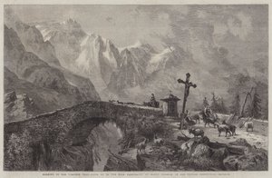 Morning in the Viescher Thal, Going up to the High Pasturage by Harry John Johnson