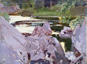 Evening by the river by Harry Watson