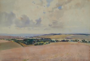 Landscape, Possibly the Downs by Harry Watson
