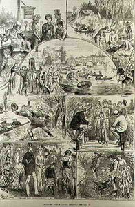 Sketches at the Henley Regatta, from The Illustrated London News