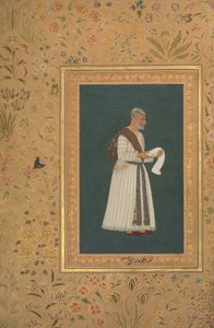 Portrait of Mulla Muhammad Khan Vali of Bijapur, Folio from the Shah Jahan Album