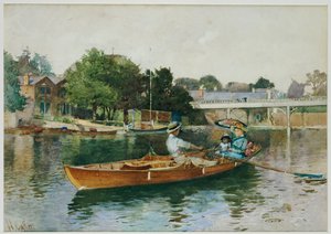 A Boating Party on the Thames at Cookham