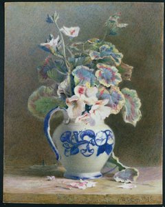 Geraniums in a China Jug, 1875 by Hector Caffieri