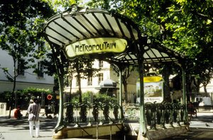 Subway station Abbesses in Paris, France by Hector Guimard