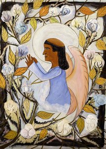 The Angel Saint Francis in Prayer, c.1947-48 by Hector Hyppolite