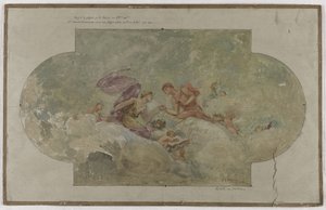 Sketch for the Marriage Hall in the 8th Arrondissement of Paris: The Wedding
