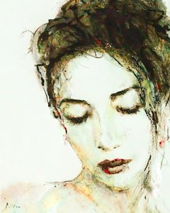Lady with Downcast Look
