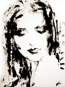 Pensive Female Gaze