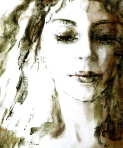 Pensive Woman Portrait