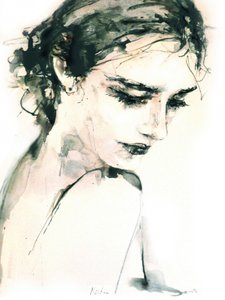 Pensive Woman Portrait