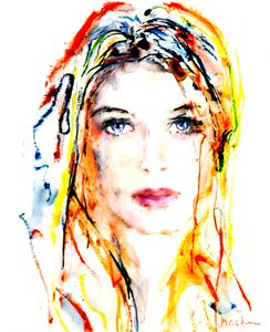 Vibrant Woman Portrait