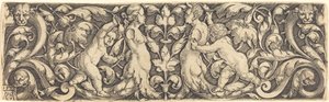 Cross Panel with Vine in Center and Tritons
