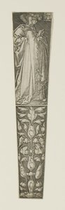 Dagger Sheath with a Young Couple Above by Heinrich Aldegrever