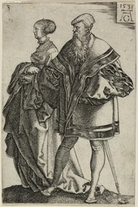 Dancing Couple, plate three from The Large Wedding-Dancers