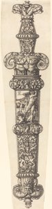 Design for a Dagger Sheath with Cain and Abel by Heinrich Aldegrever