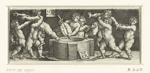 Frieze with Children at a Well by Heinrich Aldegrever