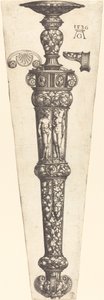 Large Dagger Sheath with Nude Couple by Heinrich Aldegrever
