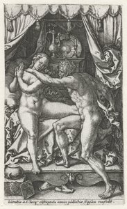 Lucretia and Sextus Tarquinius by Heinrich Aldegrever