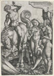 Marcus Curtius by Heinrich Aldegrever