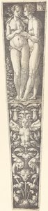 Ornament with Naked Couple by Heinrich Aldegrever