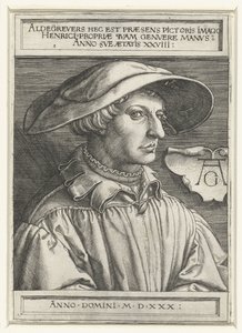 Self-portrait by Heinrich Aldegrever