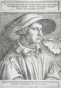 Self-portrait by Heinrich Aldegrever