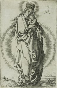 The Virgin and Child on a Crescent Moon by Heinrich Aldegrever