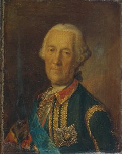 Portrait of the field marshal and politician Count Burkhard Christoph von Munnich