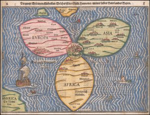 1581 Clover Leaf World Map