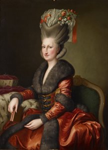 Portrait of Maria Amalie Auguste of Saxony in Polish Costume by Heinrich Carl Brandt