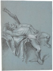 Polyfem Bound? (Reclining Man with Left Arm Raised) by Heinrich Dittmers