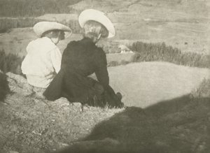 Fields in Birgitz (Hans and Mary sitting)