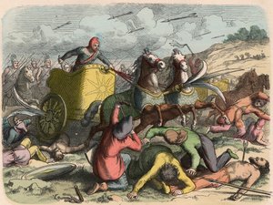 Ancient Orient, Persian War Carriage During a Battle