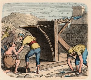 Ancient Rome: Weaponry, Ballista, Machine Used During Siege by Heinrich Leutemann