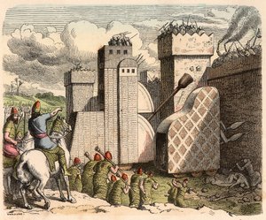 Mesopotamia, Assyria: Storming a Fortress by Heinrich Leutemann