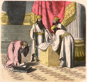 Old Orient, Persians: Magician by Heinrich Leutemann