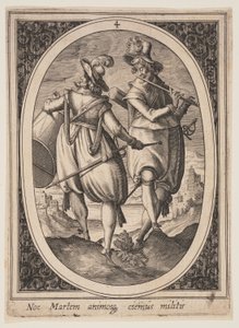 Plate 4 from Military Figures by Heinrich Ulrich