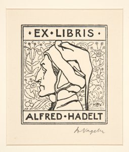 Bookplate: Alfred Hadelt