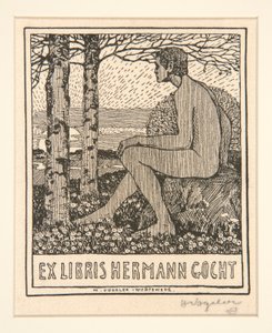 Bookplate: Ex Libris Hermann Gocht
