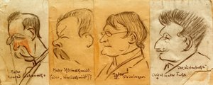 Four Portraits by Heinrich Zille