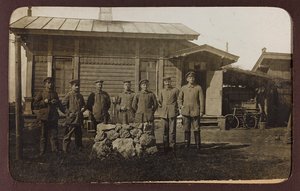 First World War: the Ukraine in the years 1914-1916 during the invasion of the German army. Portrait of group