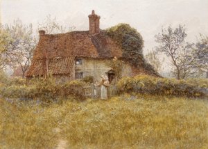 A Cottage at Pinner, Middlesex by Helen Allingham