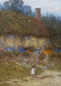 A Cottage near Godalming, Surrey by Helen Allingham