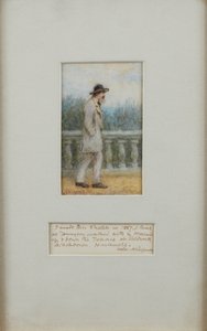 Alfred, Lord Tennyson in His Garden by Helen Allingham