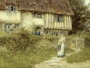 Beside the Old Church Gate Farm, Smarden, Kent by Helen Allingham