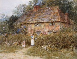 Old Surrey Cottage by Helen Allingham