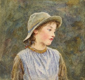 Portrait study of Hetty by Helen Allingham