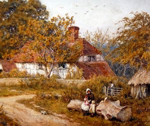 The Family Cottage by Helen Allingham