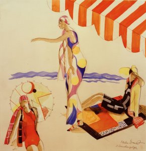 Beachwear around 1928 by Helen Ernst
